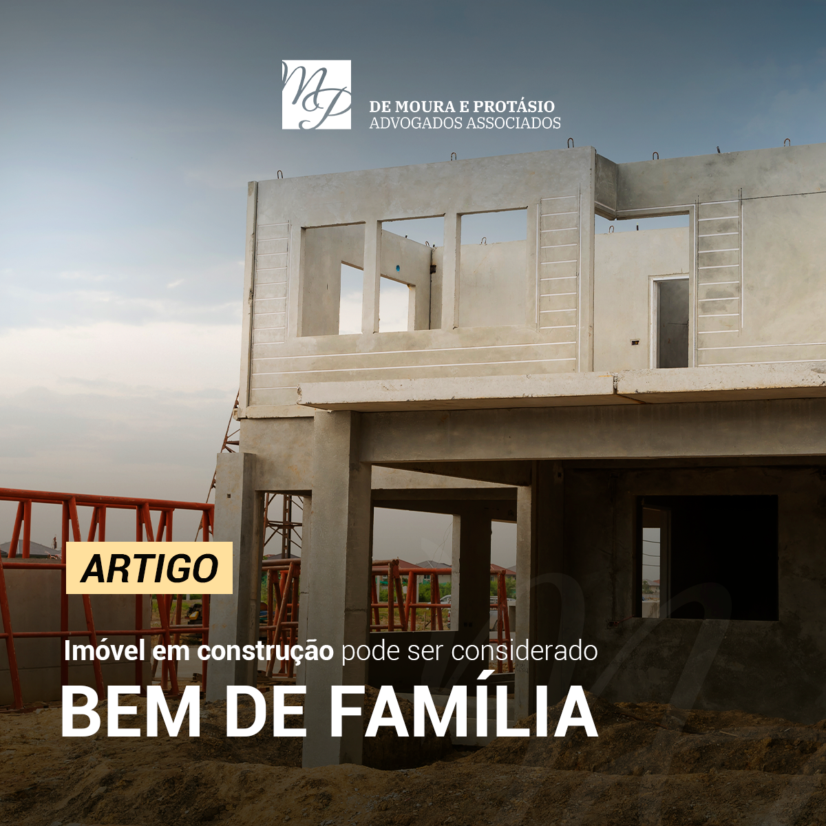 Imagem de um imóvel em construção